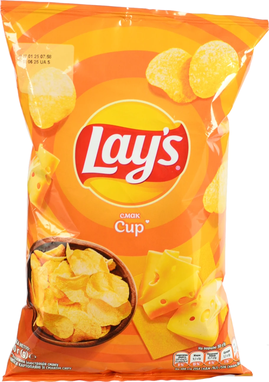 Чипси картопляні Lay's зі смаком сиру 60г