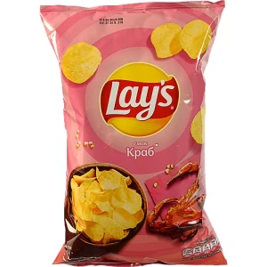 Чипси картопляні Lay's зі смаком краба 60г