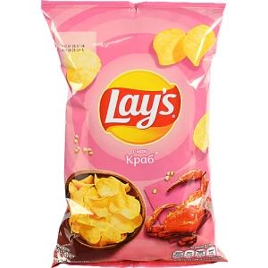 Чипси картопляні Lay's зі смаком краба 60г