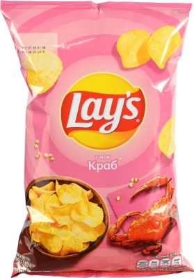 Чипси картопляні Lay's зі смаком краба 60г