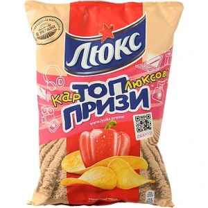 Картопляні чіпси Паприка Люкс 133г