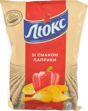 Картопляні чіпси Паприка Люкс 133г