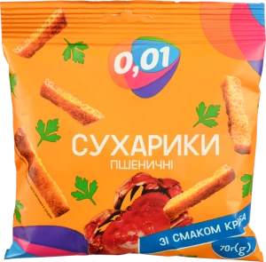 Сухарики пшеничні краб 70г