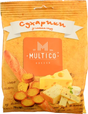 Сухарики Multico 70г пшеничні багет сир