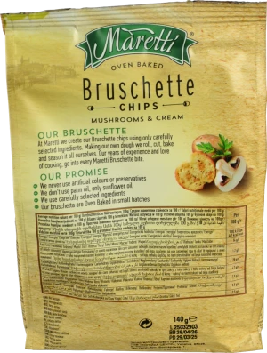 Брускети Maretti Гриби та Сметана 140г