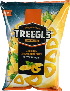 Снеки кукурудзяні Treegls 75г сир