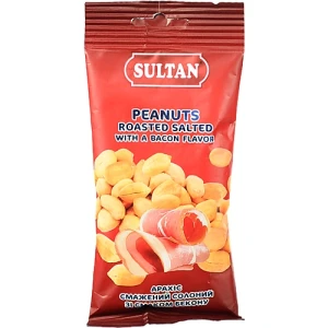 Арахіс смажений солоний зі смаком бекону Sultan м/у 60г