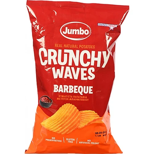 Чіпси Jumbo 90г crunchy барбекю хвилясті