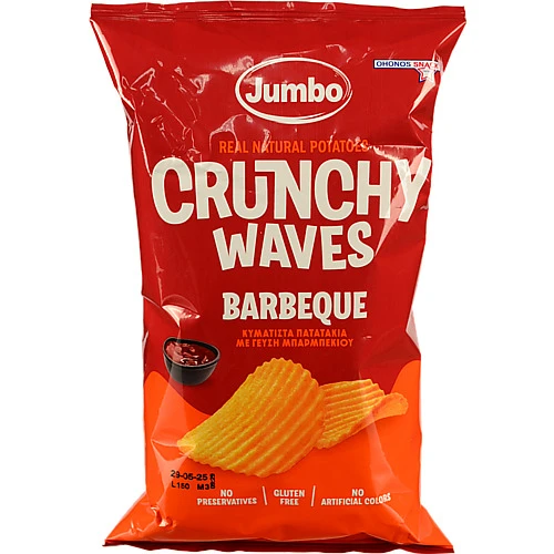 Чіпси Jumbo 90г crunchy барбекю хвилясті