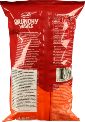 Чіпси Jumbo 90г crunchy барбекю хвилясті