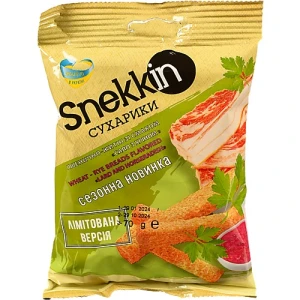 Сухарики пшенично-житні Сало з хріном Snekkin м/у 70г