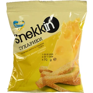 Сухарики Snekkin 70г пшенично житні сир