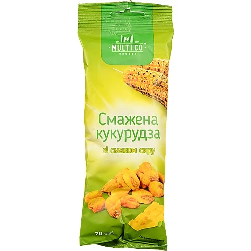 Кукурудза Multico 70г смажена солона смак сиру