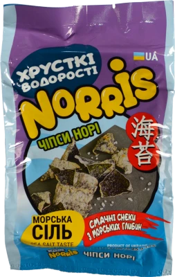 Чіпси норі Norris 25г сіль