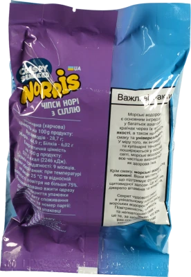 Чіпси норі Norris 25г сіль