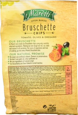 Брускети Maretti Помідори Оливки Орегано 140г