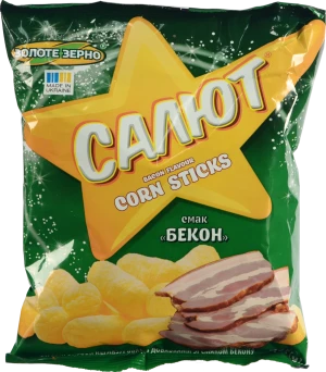 Вироби фігурні неглазуровані з добавками зі смаком бекону Салют м/у 45г