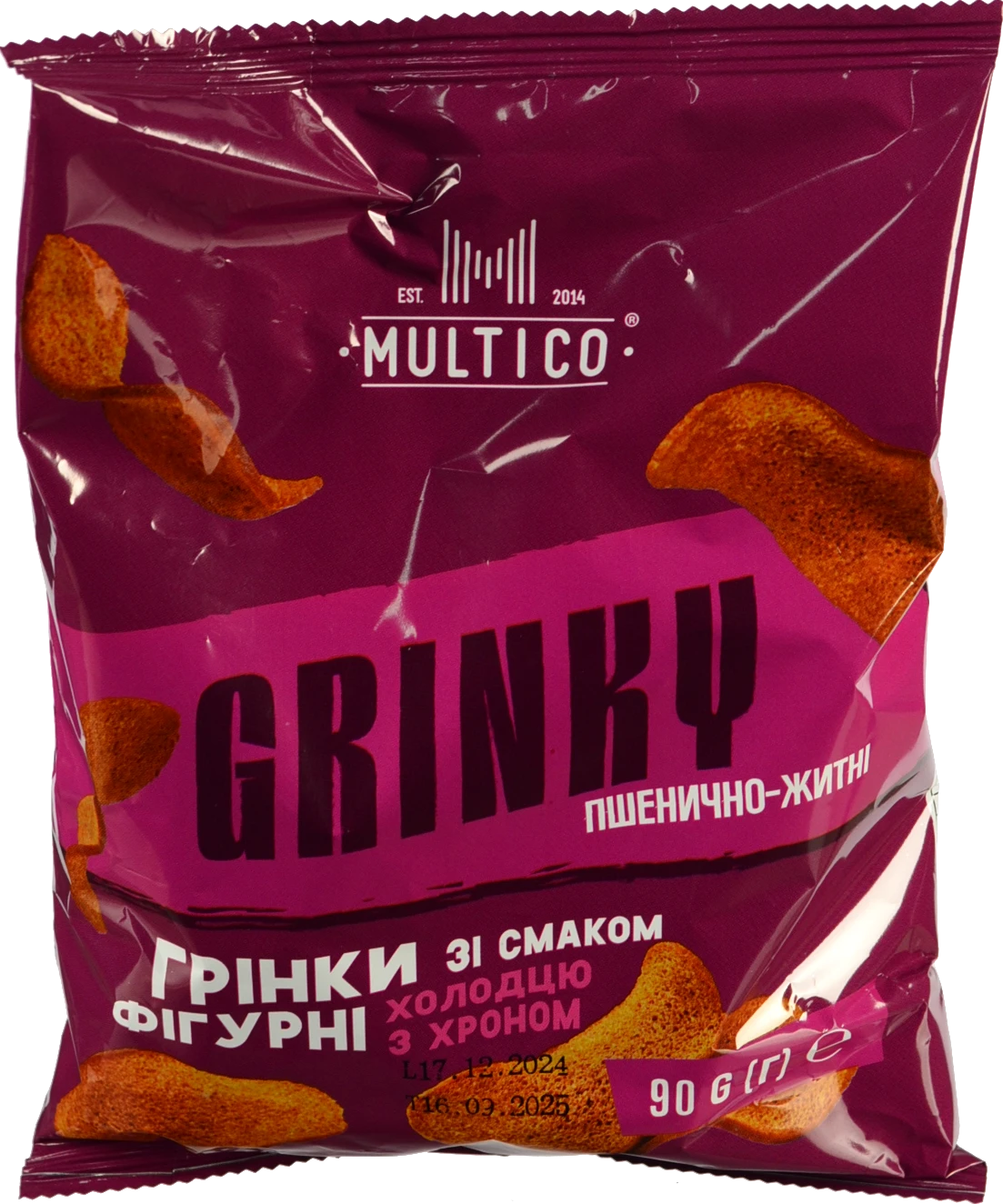 Грінки Multico 90г холодець хрін