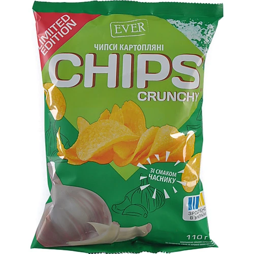 Чіпси EVER 110г часник