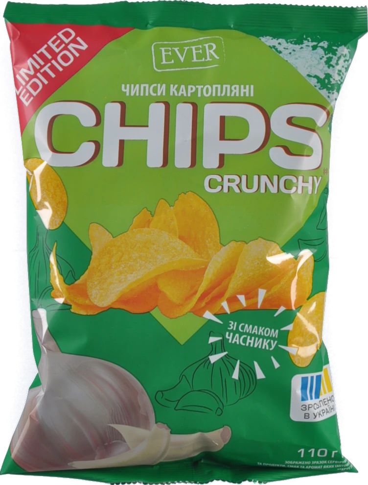 Чіпси EVER 110г часник