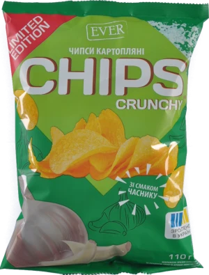Чіпси EVER 110г часник