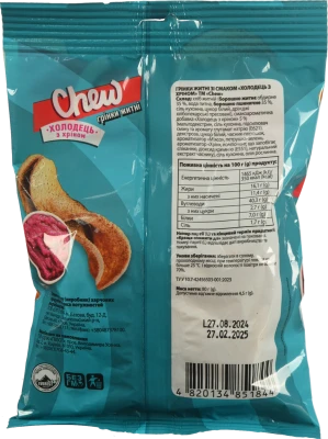 Грінки Chew 80г житні холодець з хріном