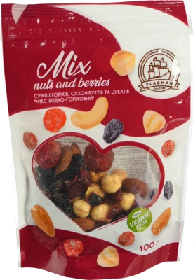 Мікс ягідно-горіховий Флагман 100г