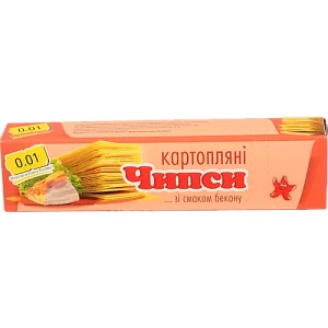 Чіпси 0.01 60г бекон