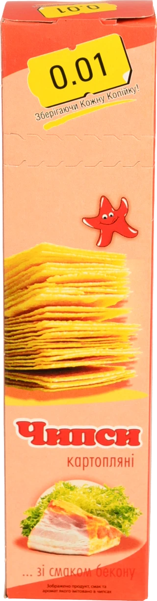 Чіпси 0.01 60г бекон