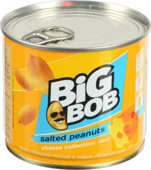 Арахiс Big Bob 120г сир солоний смажений з.б
