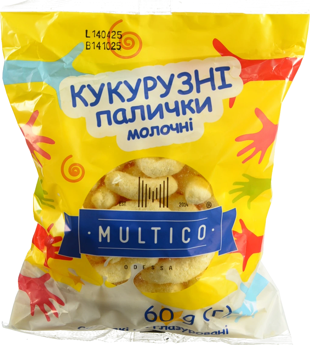 Кукурудзяні палички Multico Odessa 60г молочні