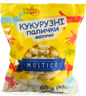 Кукурудзяні палички Multico Odessa 60г молочні