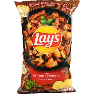 Чипси Lay's «М'ясна пательня з грибами» 120г