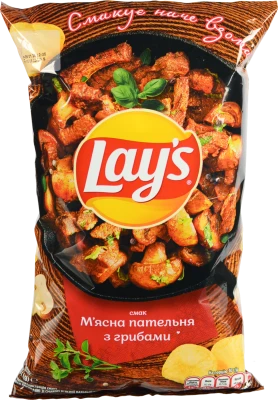 Чипси Lay's «М'ясна пательня з грибами» 120г