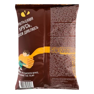Чіпси Chipsters 120г картопляні хвилясті крильця барбекю