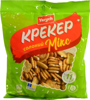 Крекер Yarych 170г солоний мікс