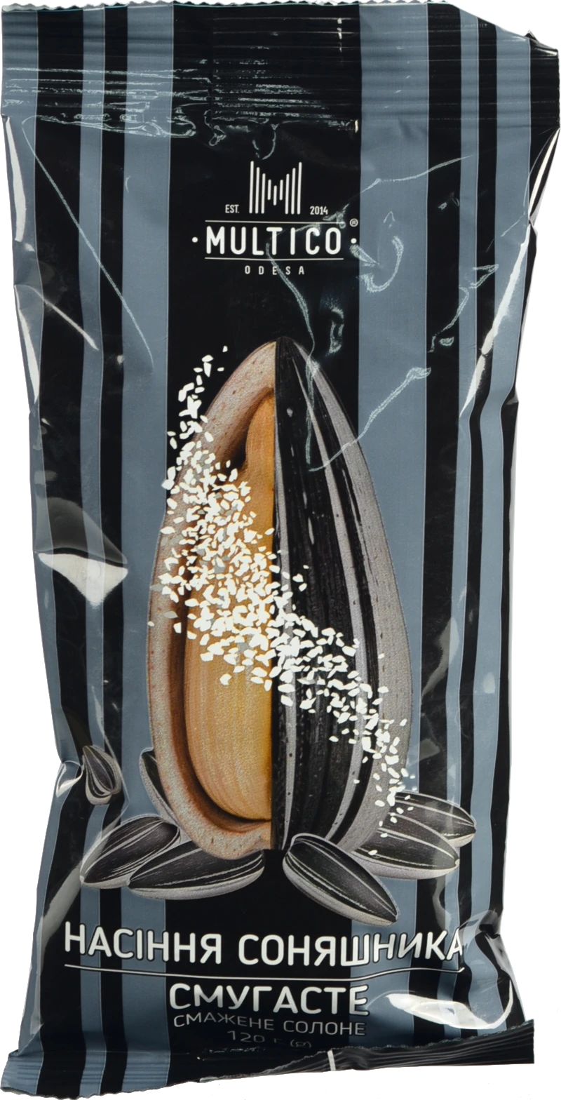 Насіння Multico 120г смугасте солоне смажене