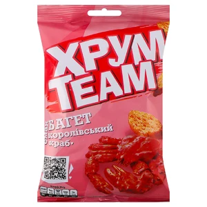 Сухарики ХрумTeam 55г королівський краб багет
