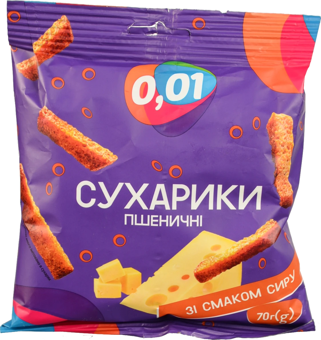 Сухарики пшеничні сирні 70г