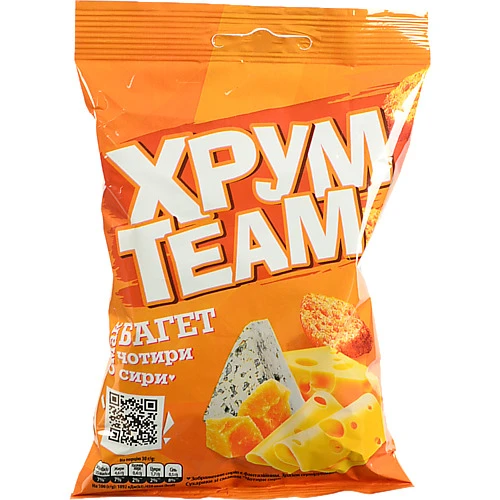 Багет ХрумTeam 55г чотири сири