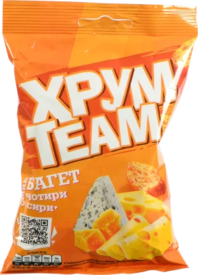 Багет ХрумTeam 55г чотири сири