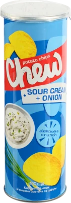 Чіпси Chew 100г сметана цибуля тубус