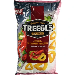 Снеки кукурудзяні зі смаком лобстера Treegls м/у 150г