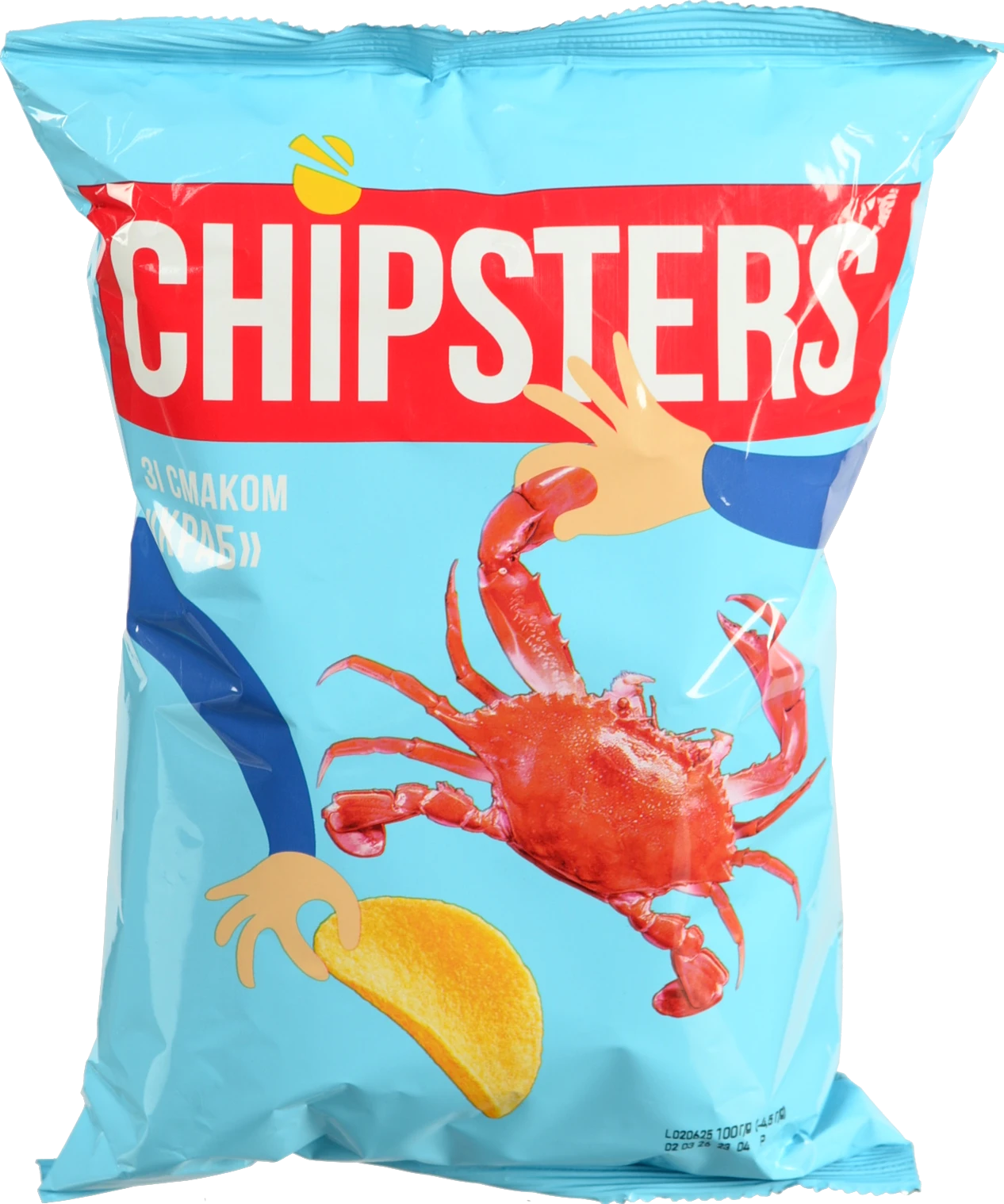 Чипси Chipsters 100г краб