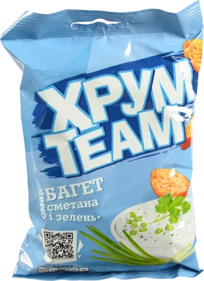 Багет ХрумTeam 55г сметана зелень
