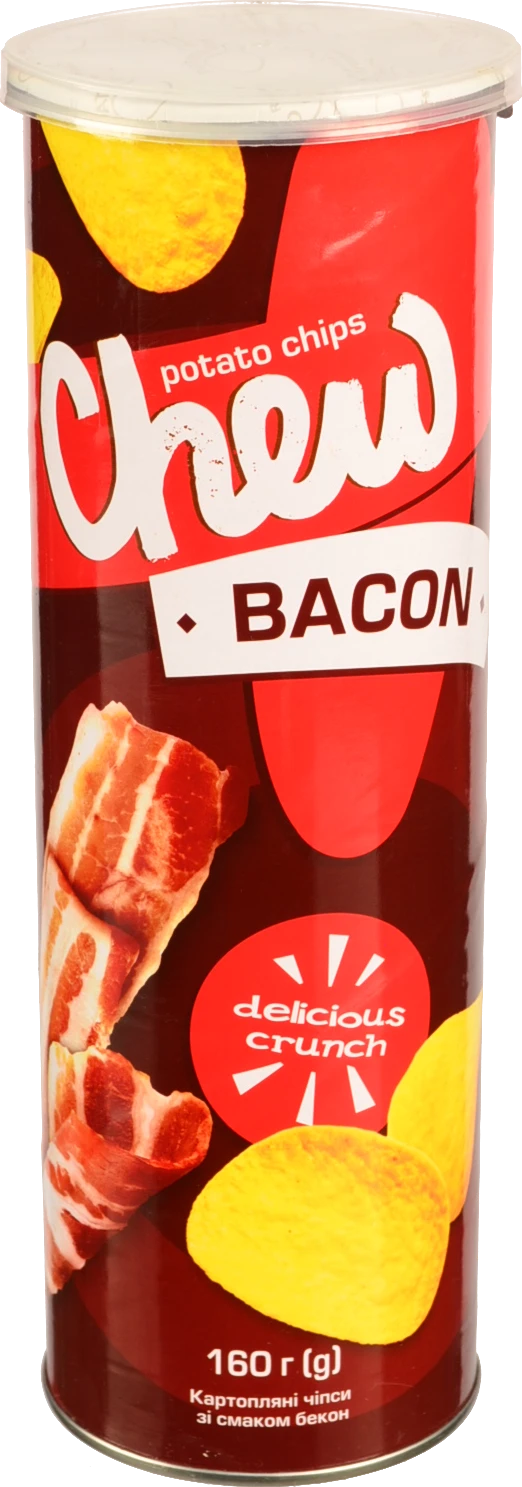 Чіпси Chew 160г бекон