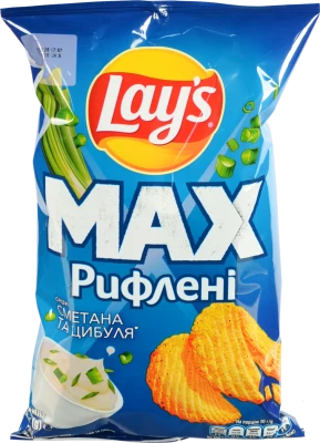 Чіпси Lays Max 95г сметана цибуля
