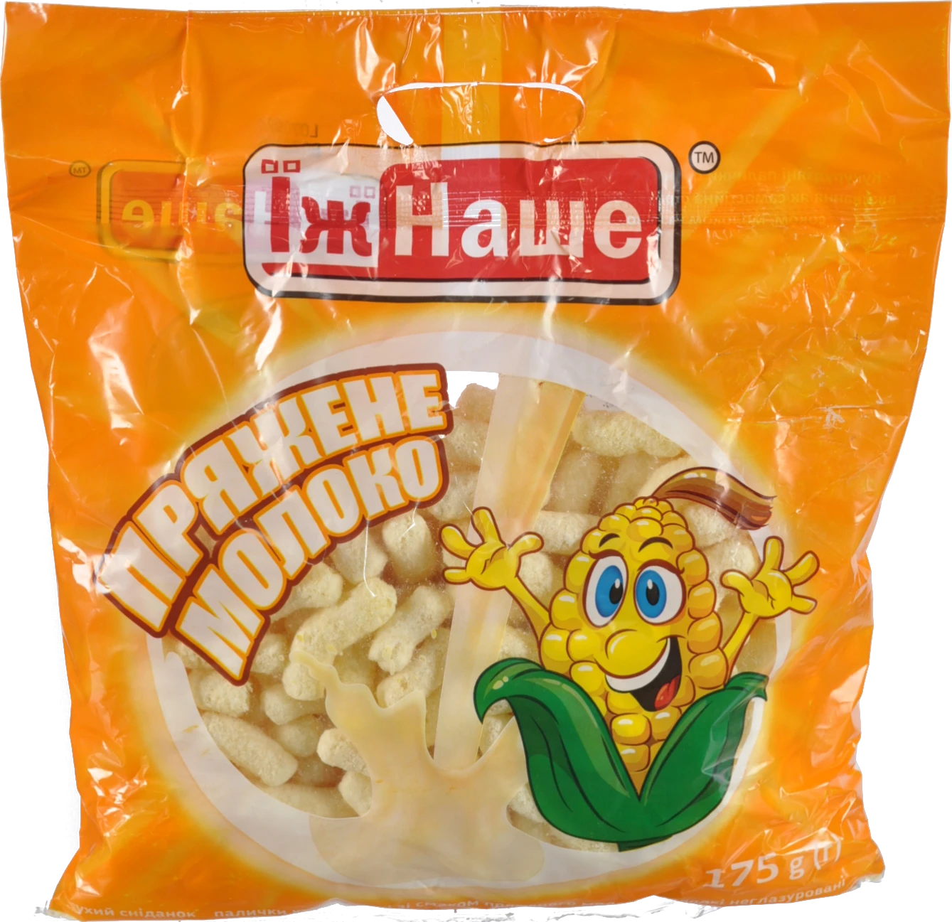 Кукурудзянi палички Їж Наше 175г пряжне молоко