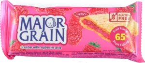 Батончик цільнозерновий Raspberries Major Grain АВК м/у 40г