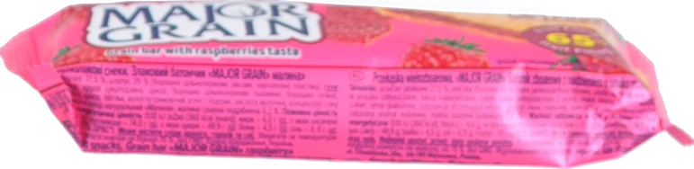 Батончик цільнозерновий Raspberries Major Grain АВК м/у 40г